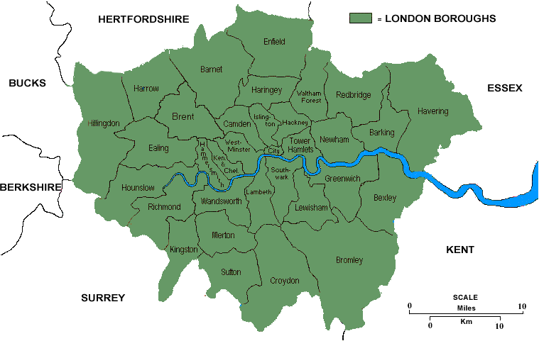 london districy map